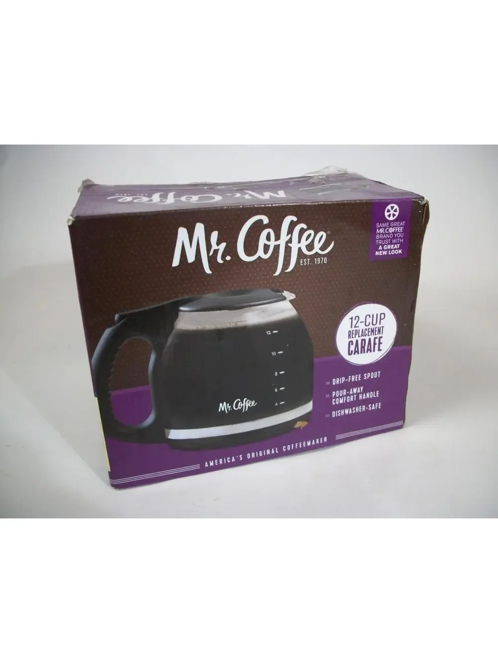 12-Cup Replacement Coffee Carafe works for Mr. Coffee maker Pot PLD12-1 BVMC-SJ